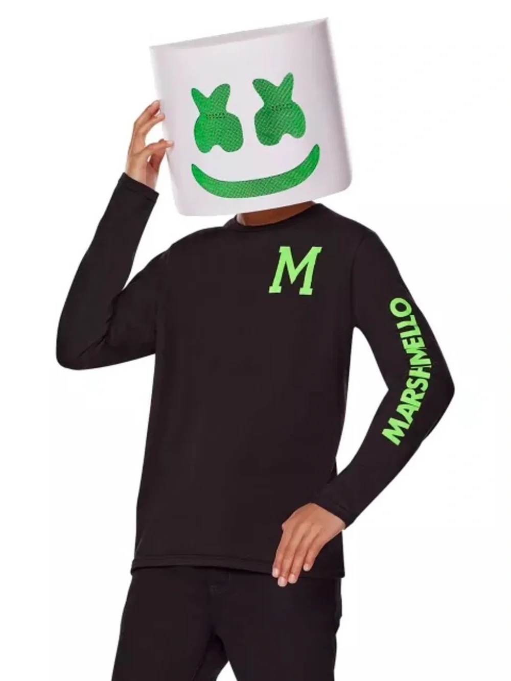 Kids Glow in the Dark Marshmello Costume Kit